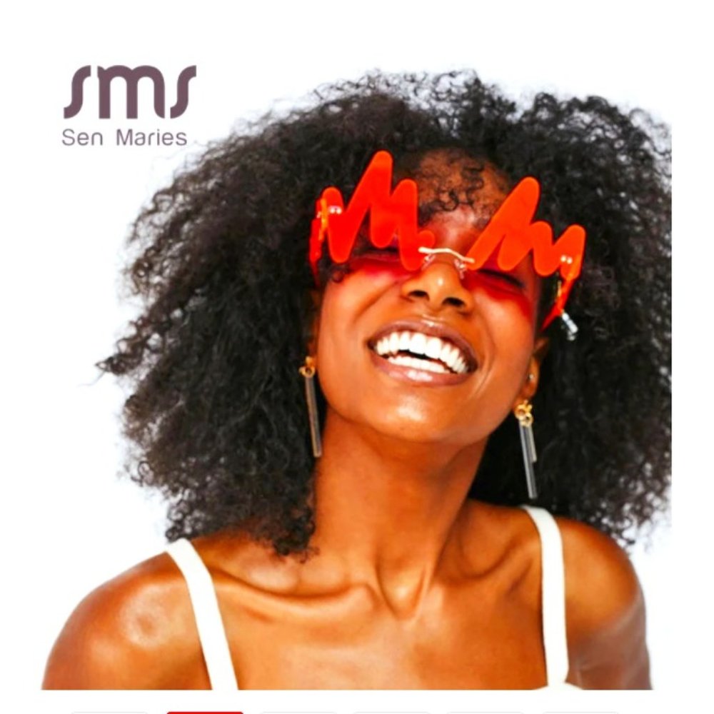 RED - Fashion ZigZag Sunglasses Women/Men